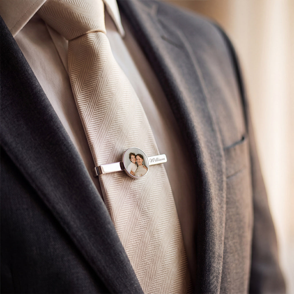 Men's Custom Photo Tie Clip