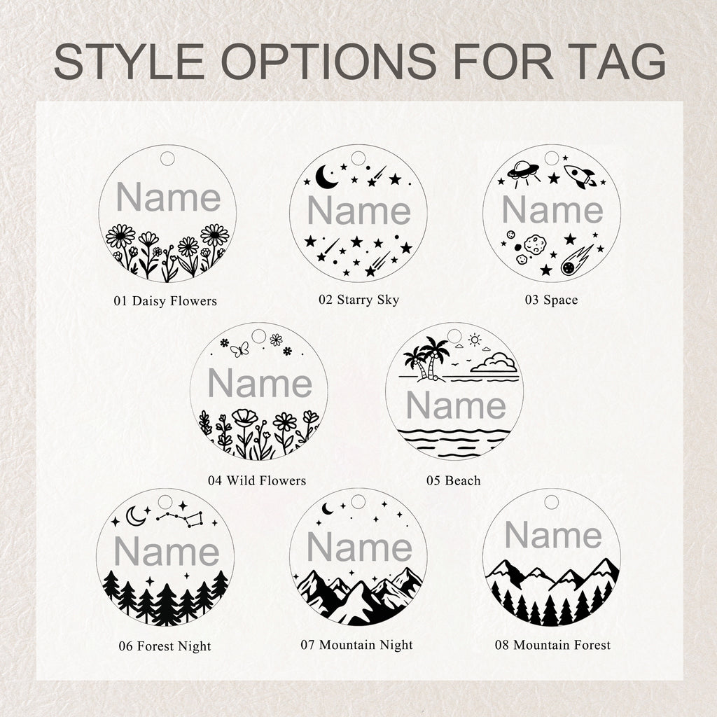 Personalized Round Stainless Steel Pet ID Tag