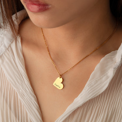 Personalized Mini Heart Necklace