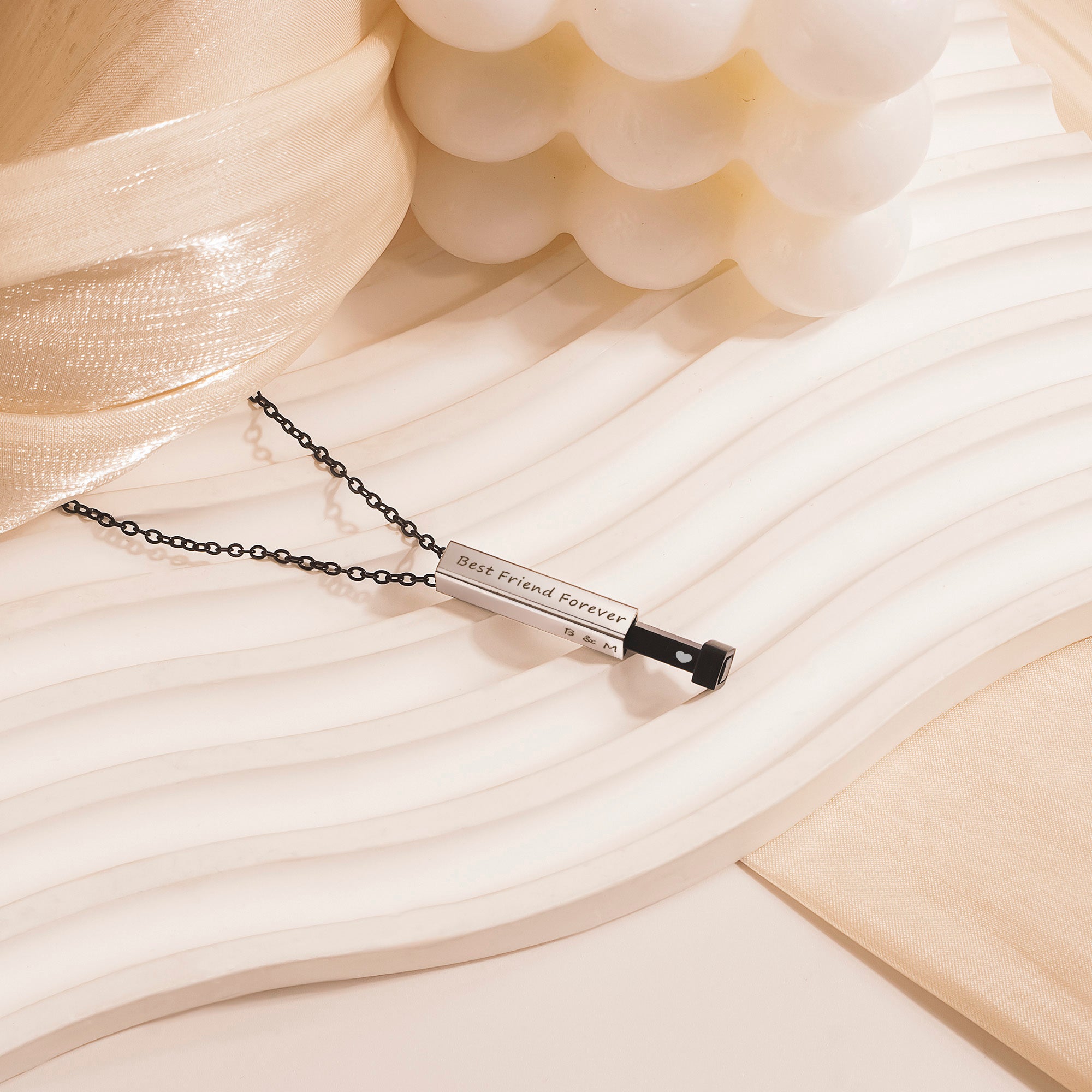 Hidden Message Bar Necklace