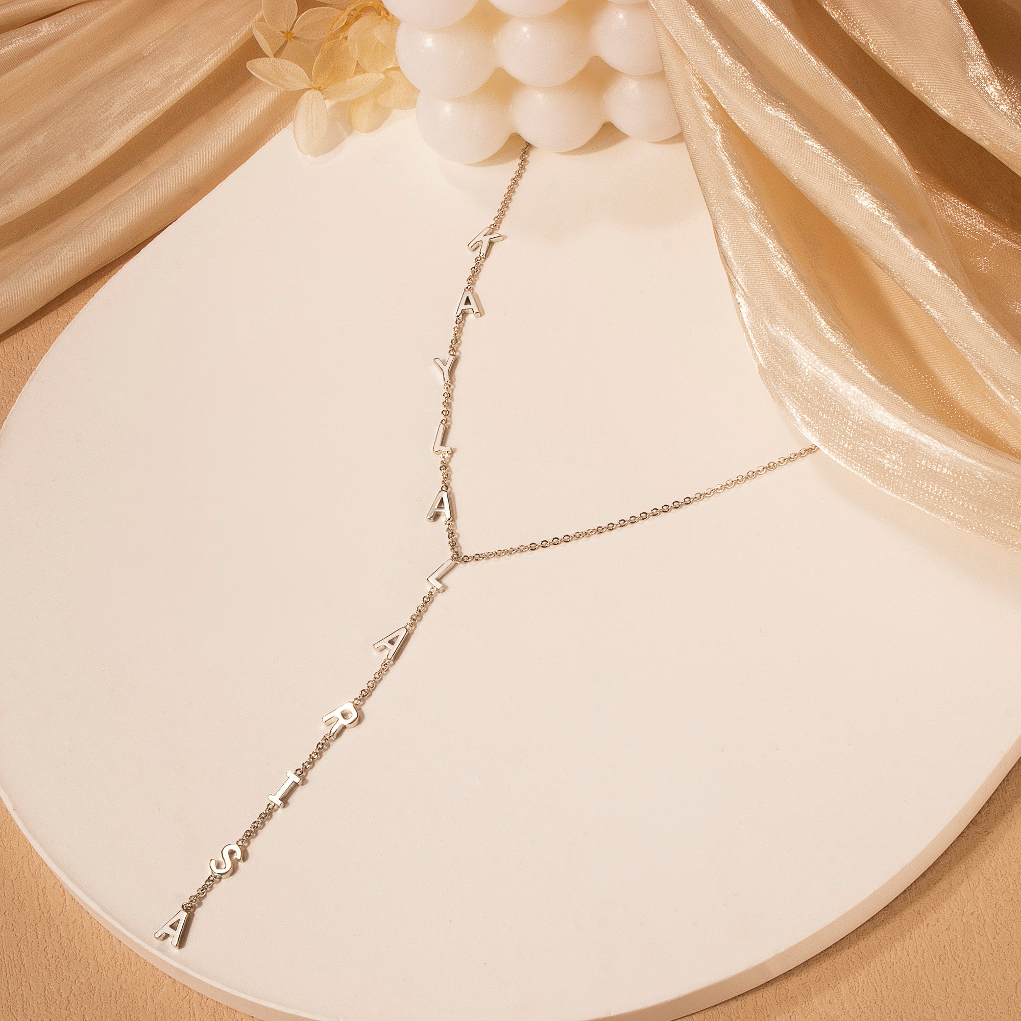 Custom Lariat Name Necklace