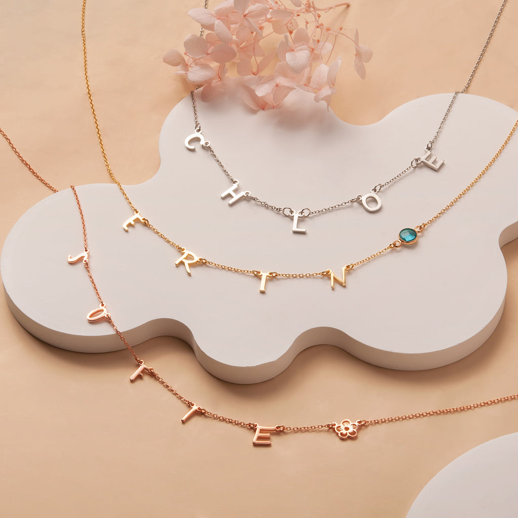 Birthstone and Charm Necklace