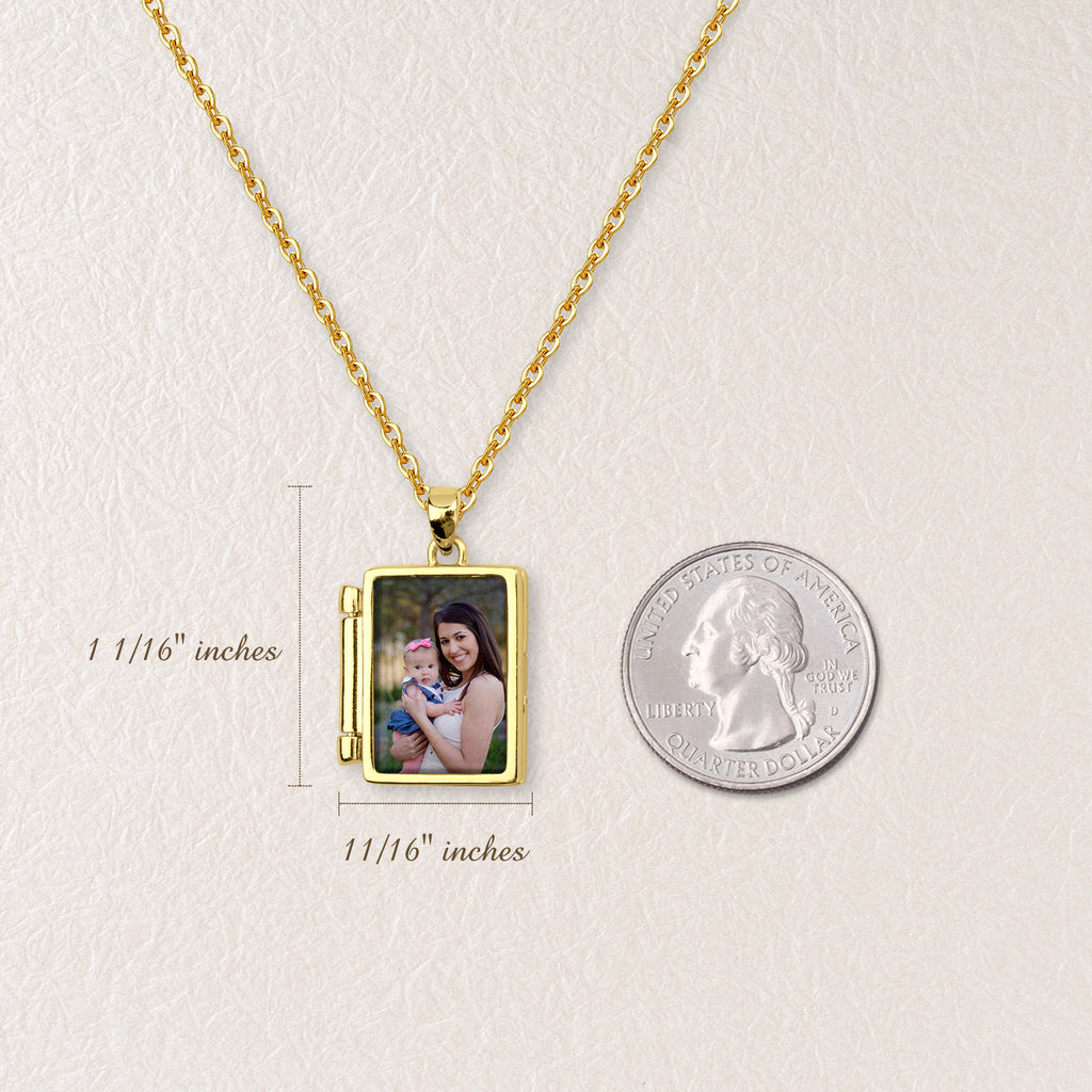 Photo Locket Book-Style Necklace