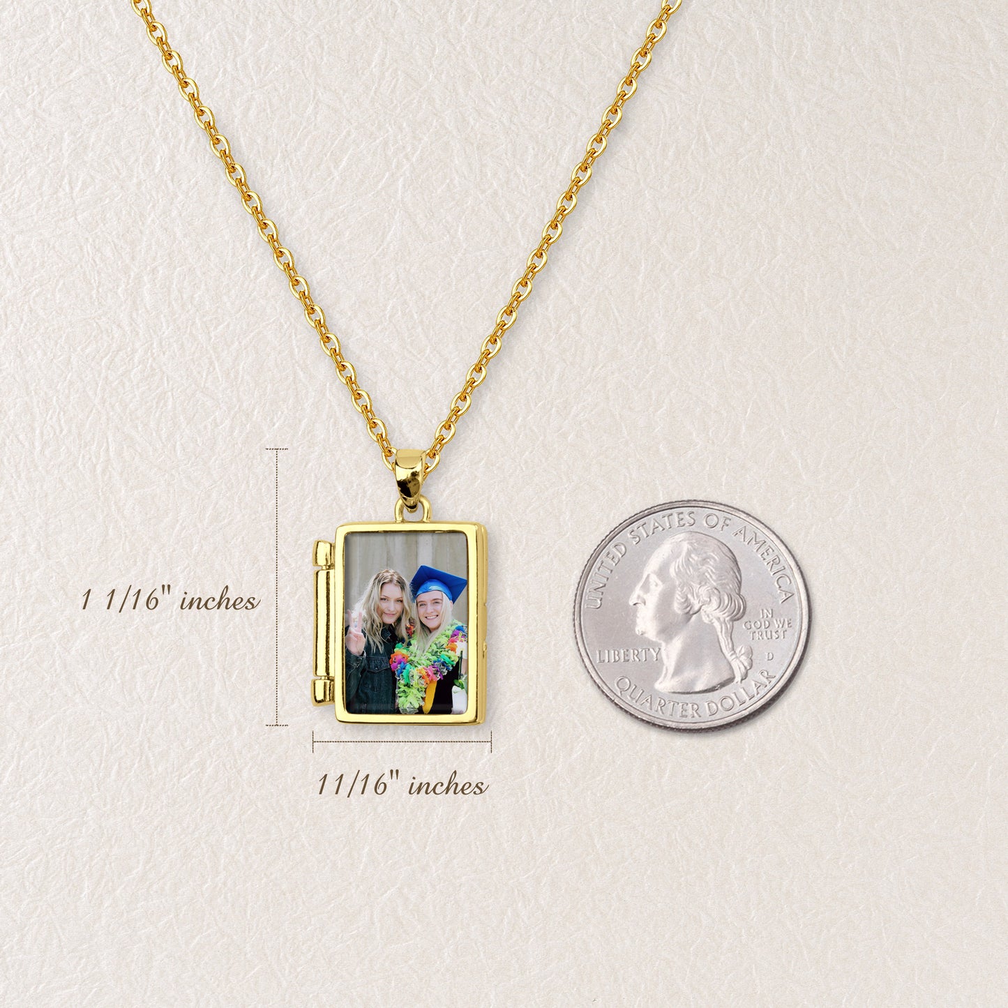 Personalized Locket-Style Picture Necklace