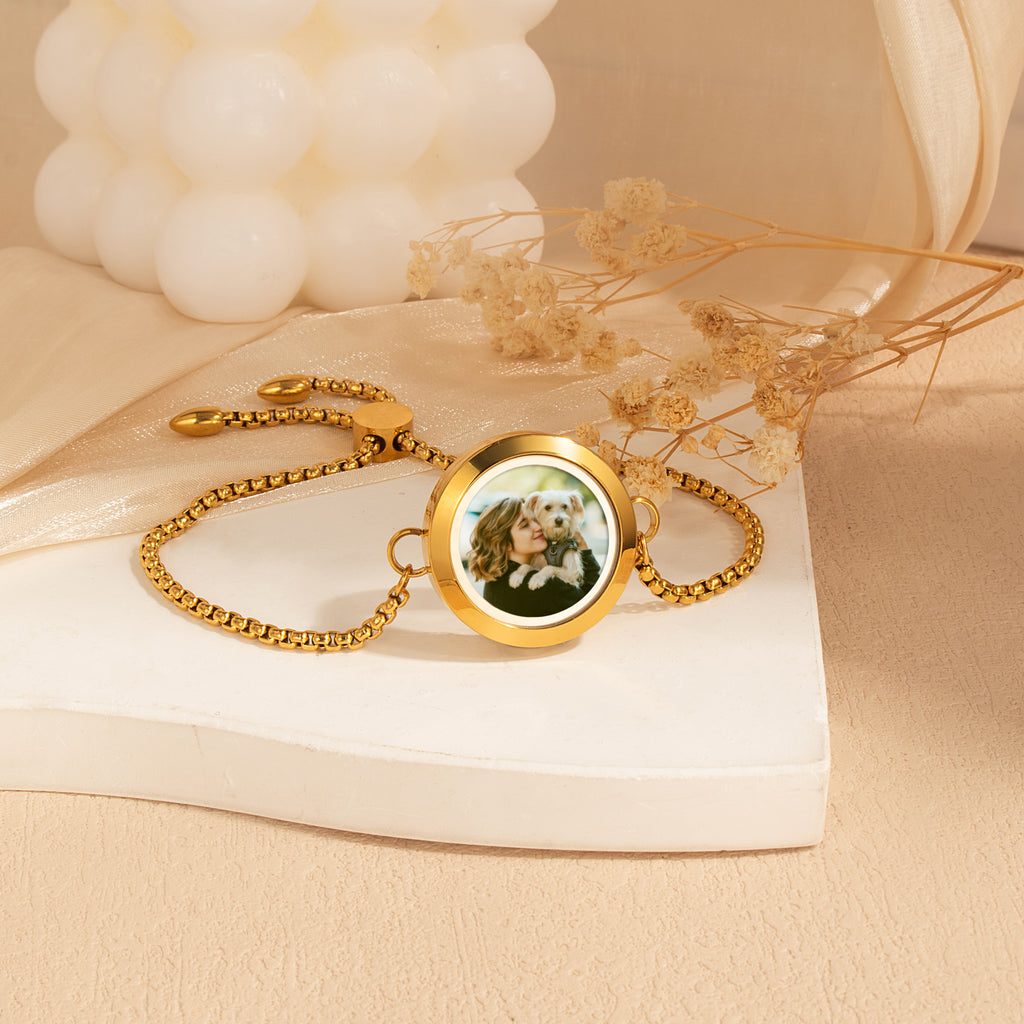 Photo Locket Pet Memorial Bracelet