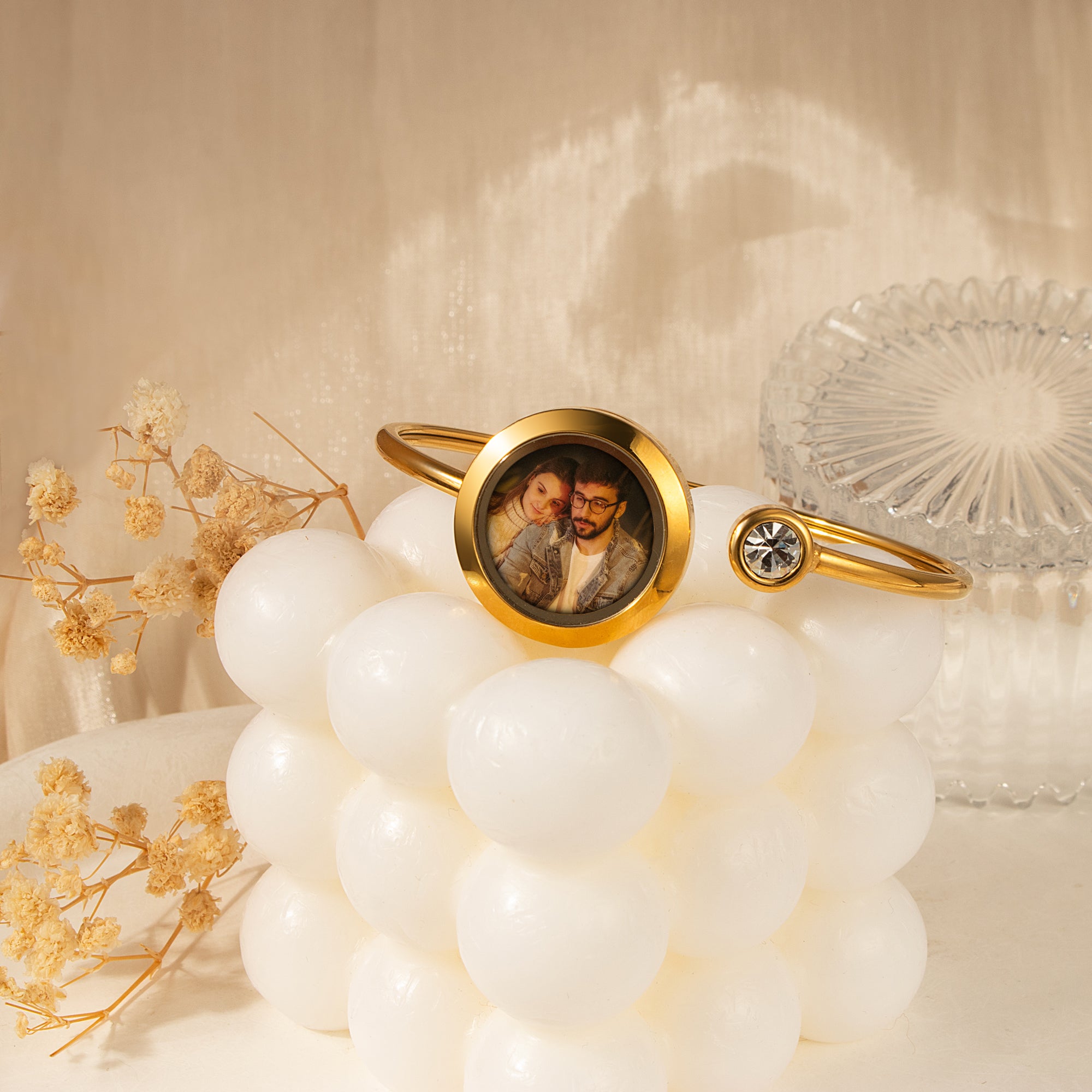 Photo Locket Cuff Bangle