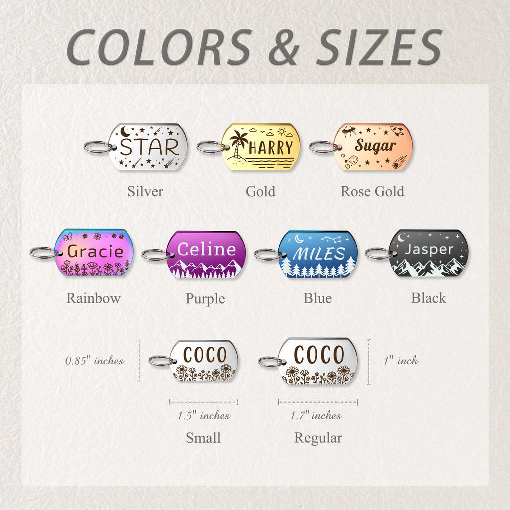 Personalized Tag Stainless Steel Pet ID Tag
