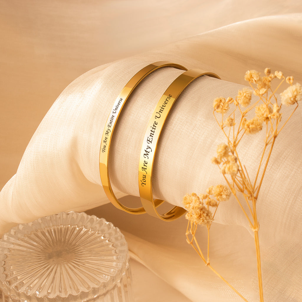 Custom Matching Cuff Bangle Set