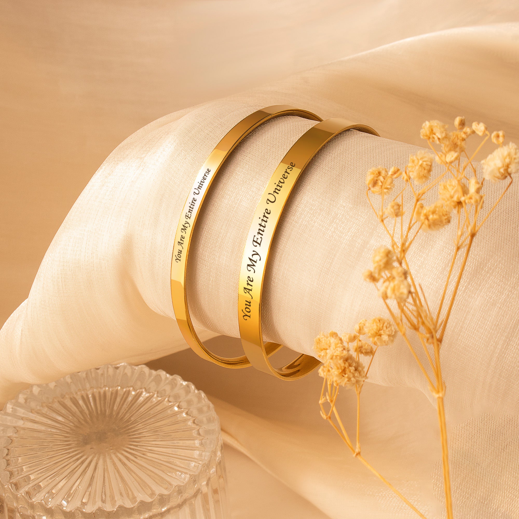 Custom Matching Cuff Bangle Set