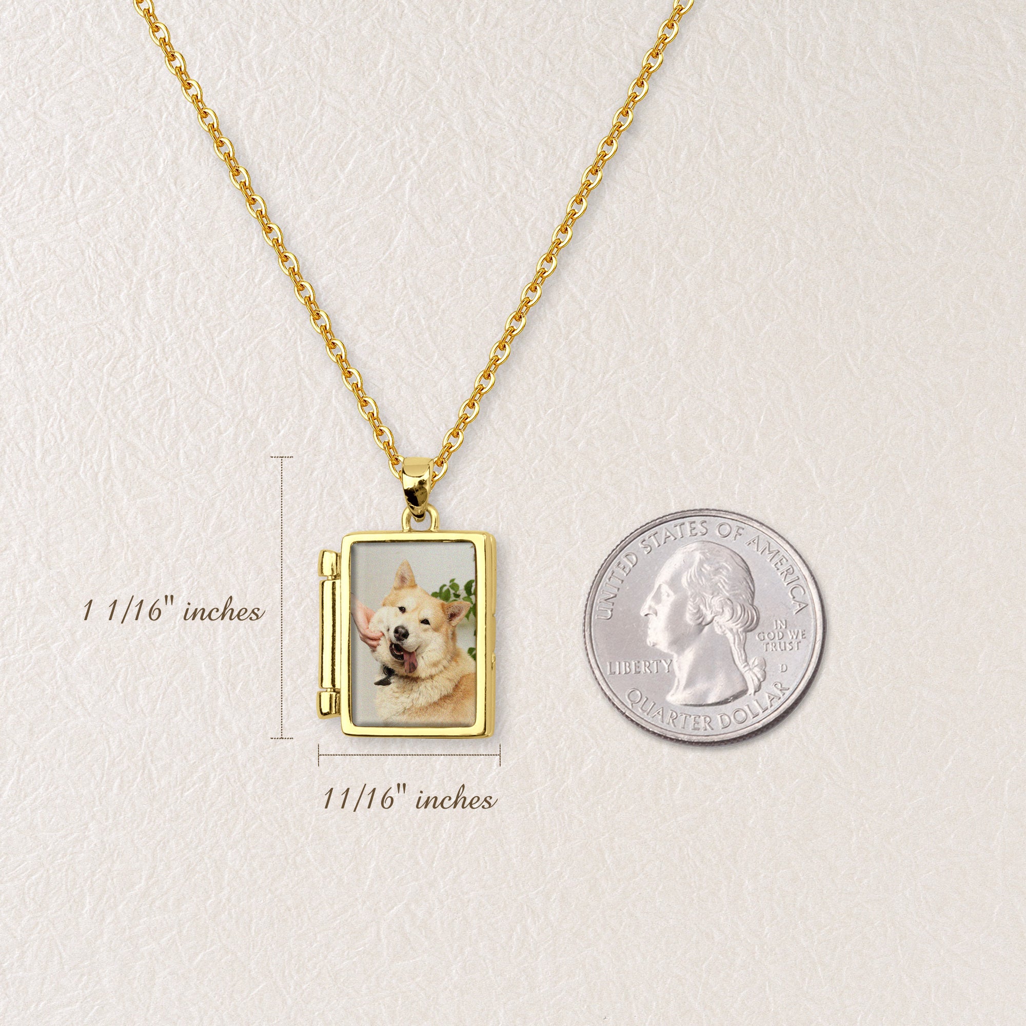 Pet Picture Locket Style Picture Necklace