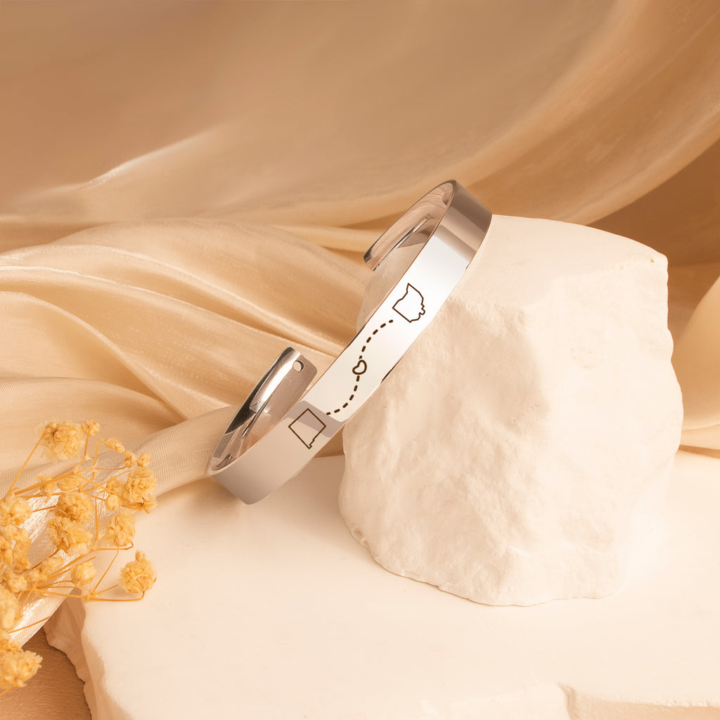 Long Distance 8mm Cuff Bangle