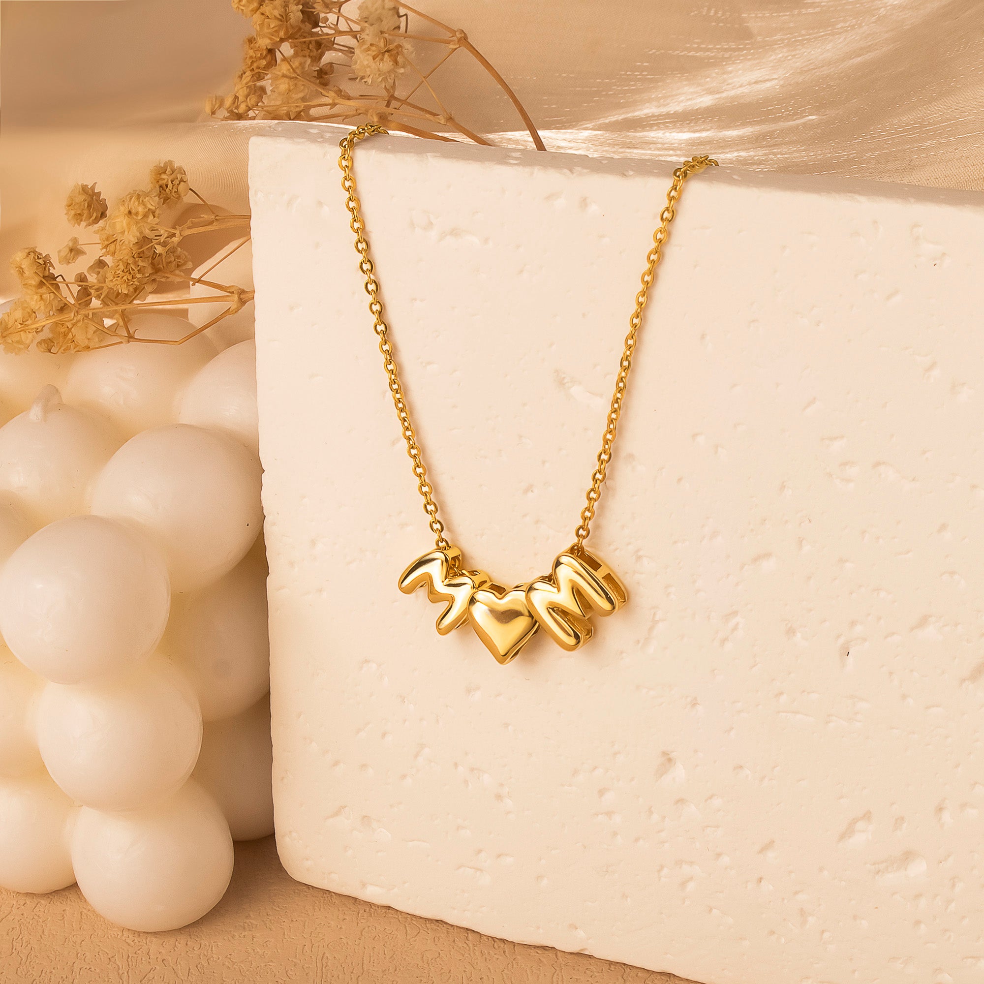 Personalized Letter Bead Name Necklace