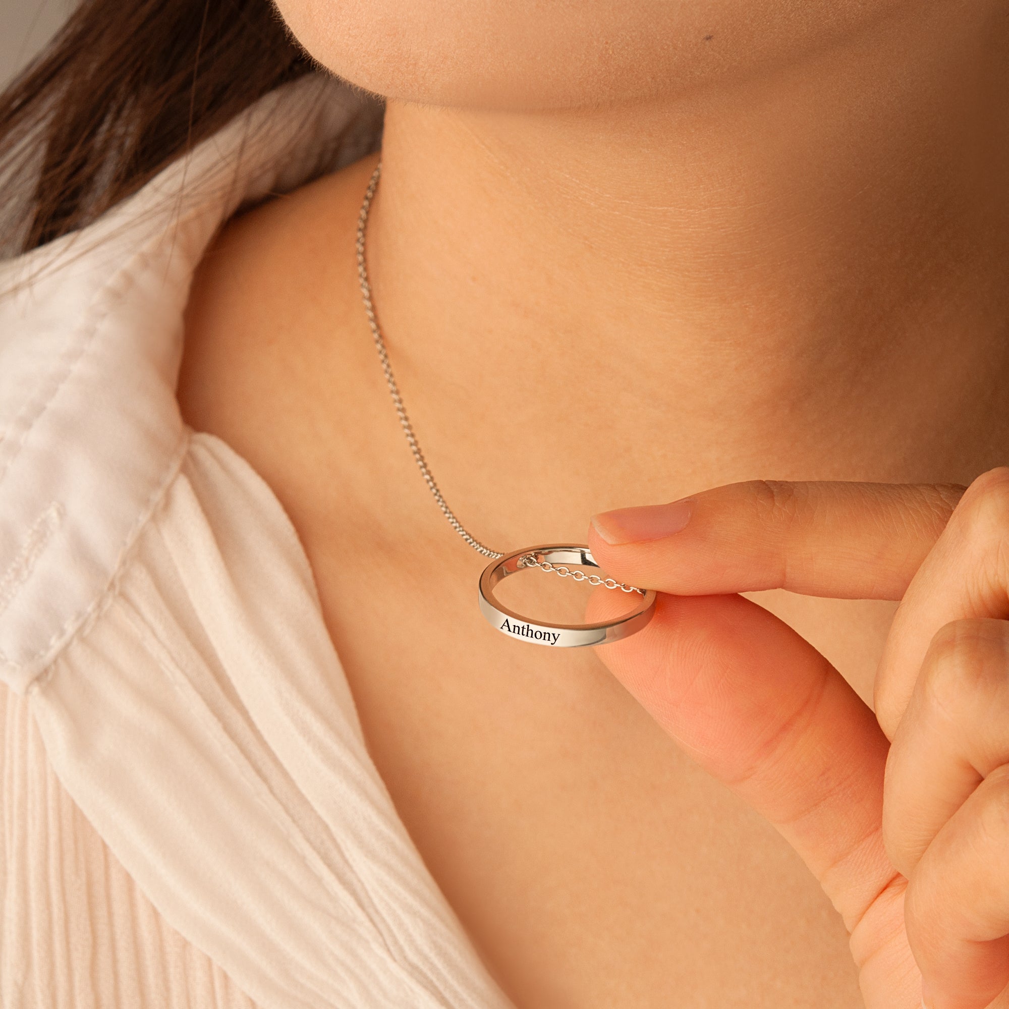 Personalized Ring Necklace