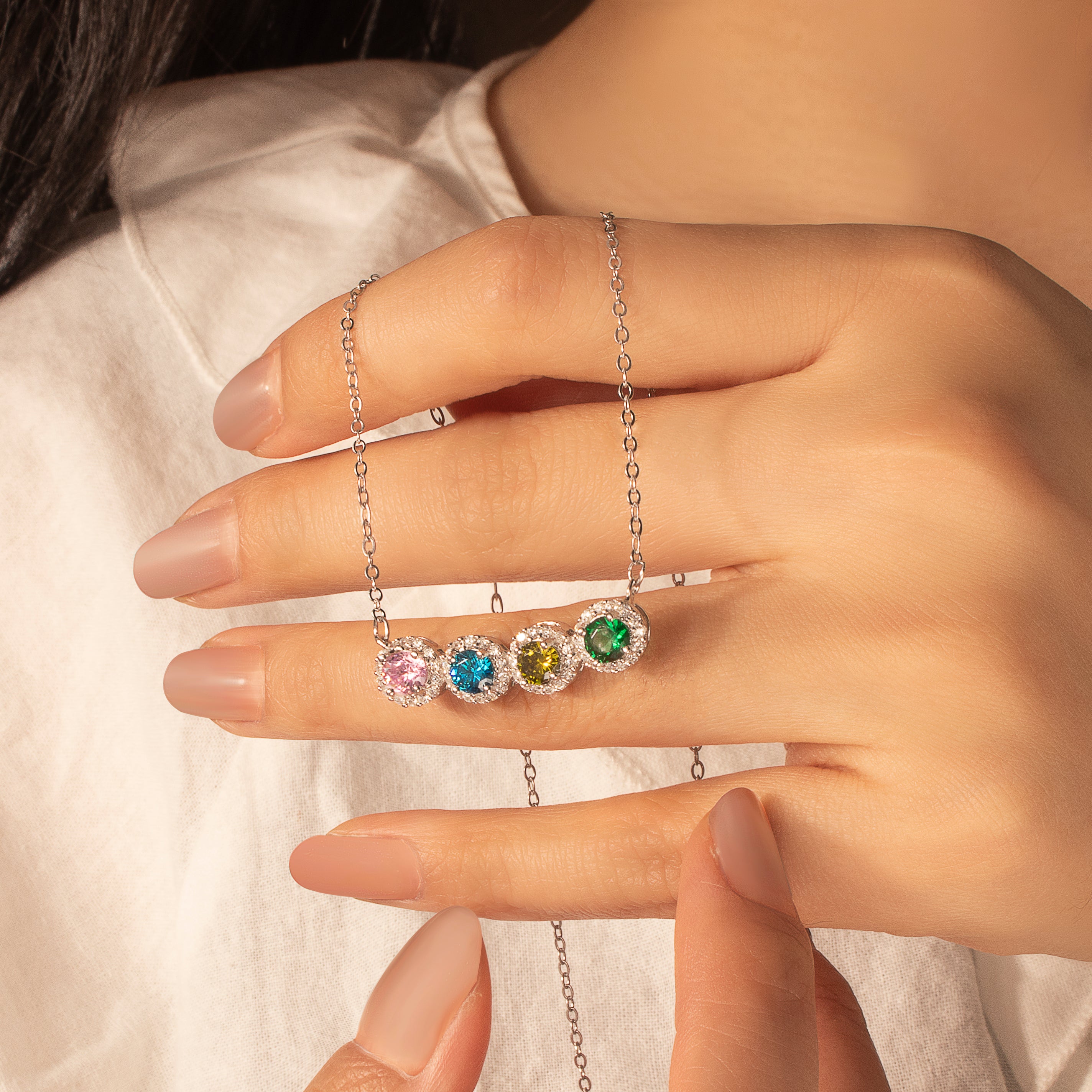 Sparkling Birthstone Necklace