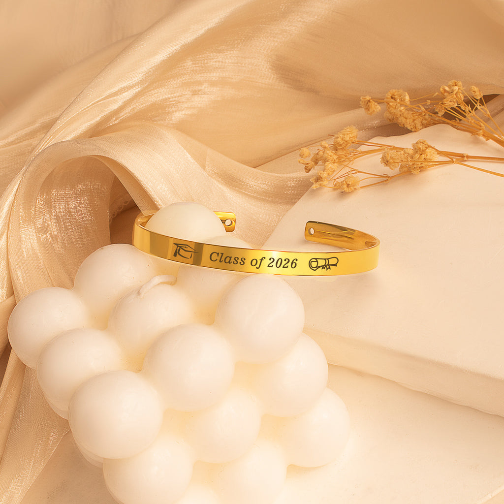Motivational Graduation Cuff Bangle