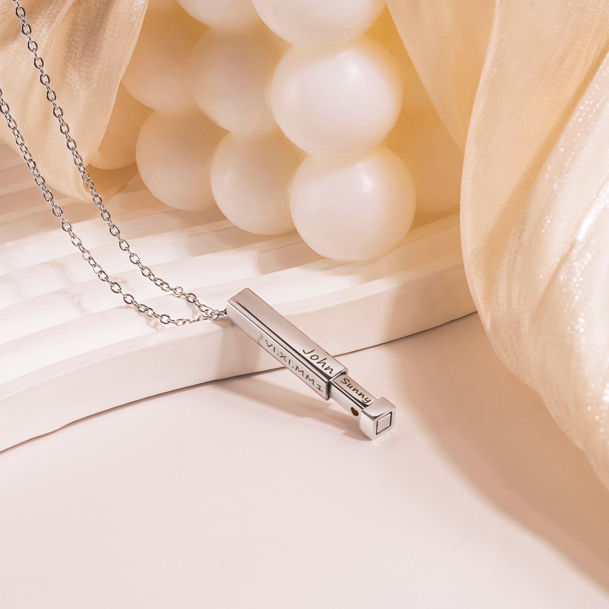 Hidden Message Bar Necklace