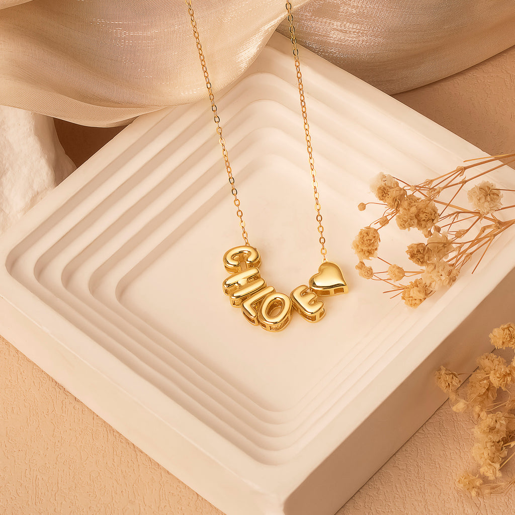 Personalized Letter Bead Name Necklace