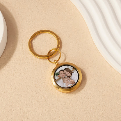 Photo Locket Key Chain