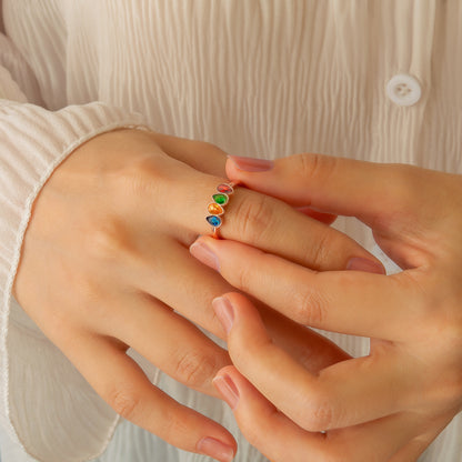 Waterdrop Birthstone Ring