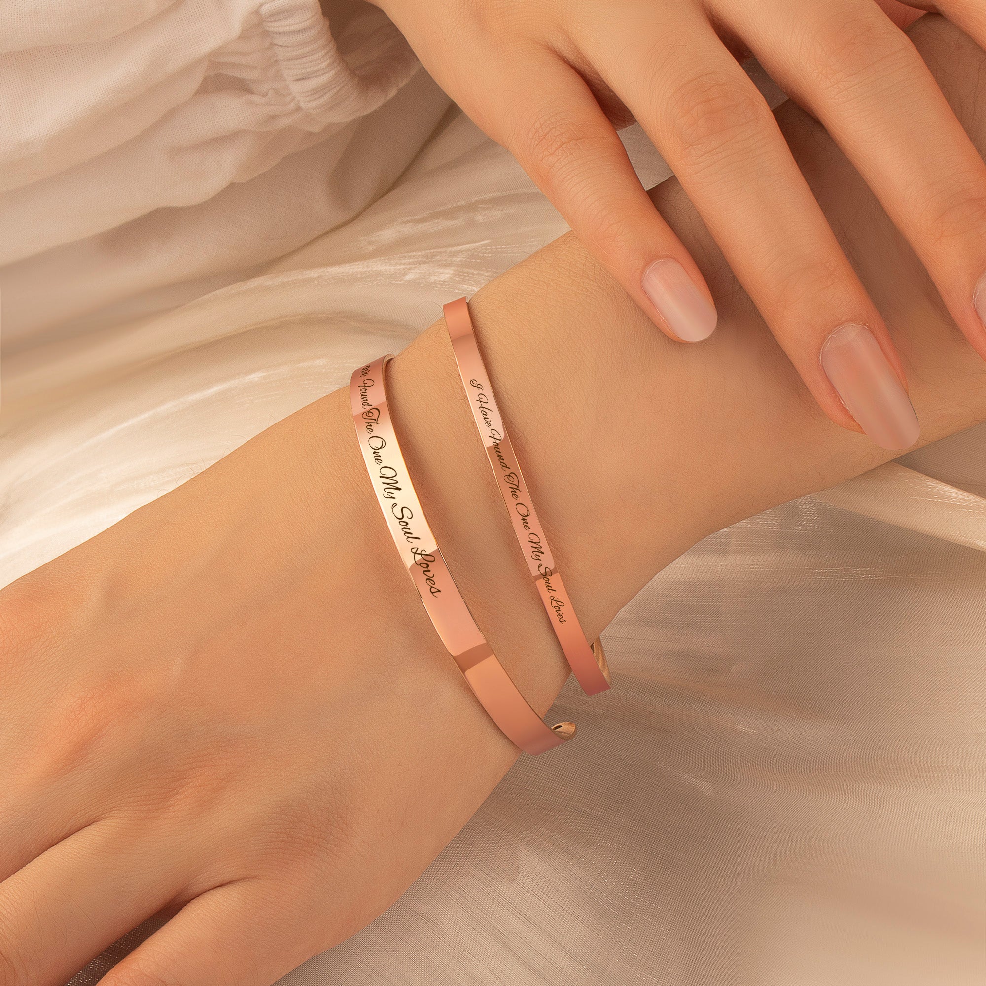 Custom Matching Cuff Bangle Set