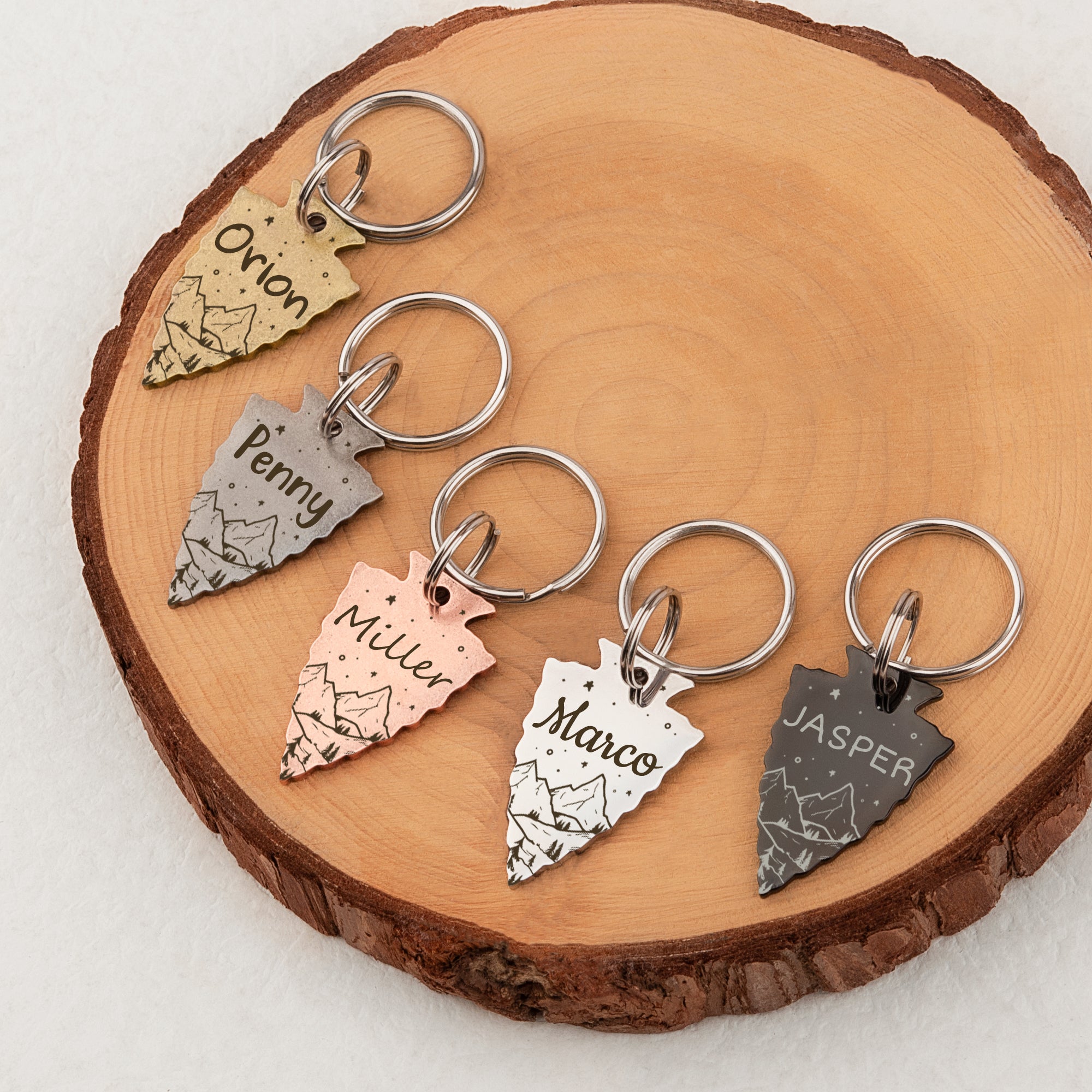 Arrowhead Mountain Starry Night Pet ID Dog Tag