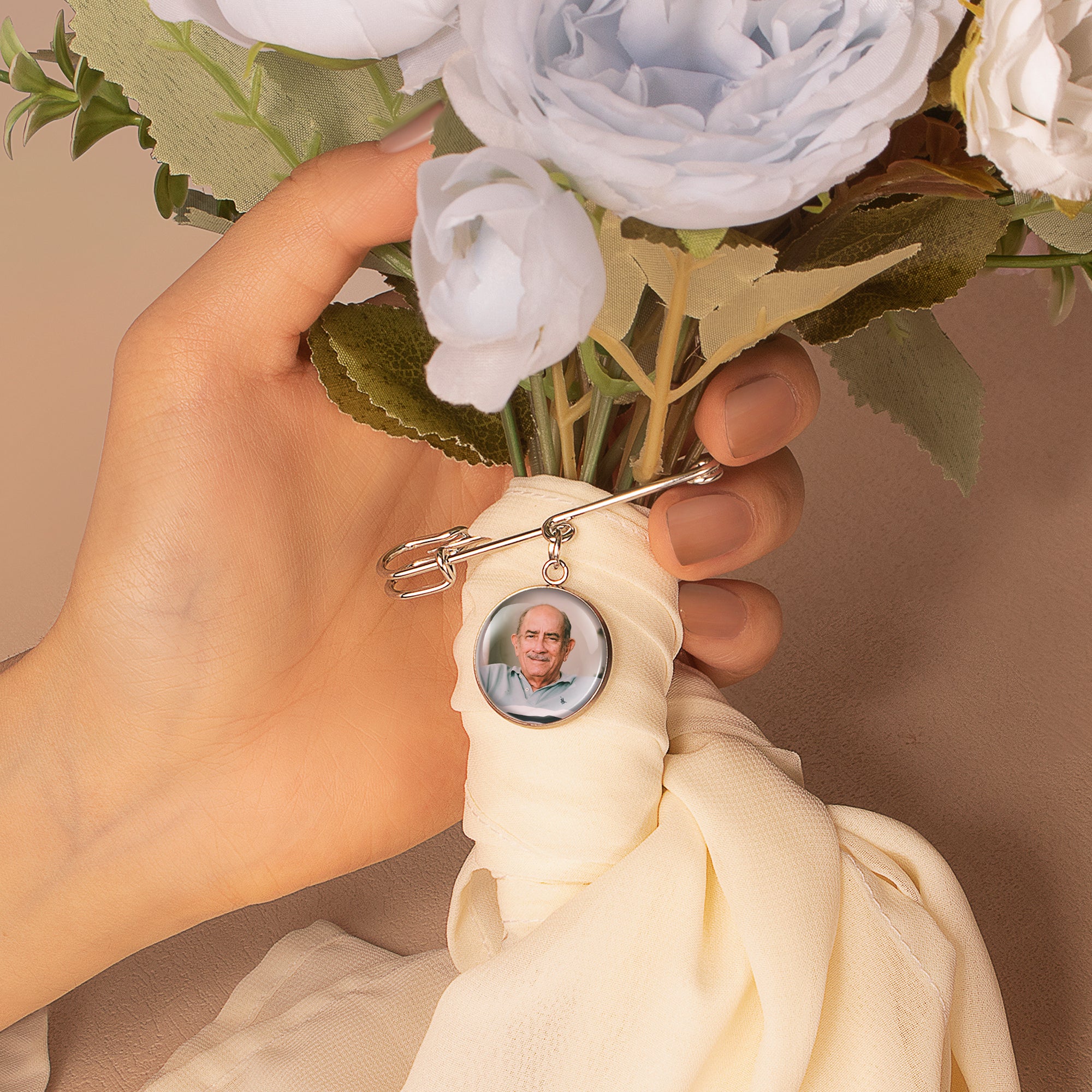 Photo Wedding Brooch