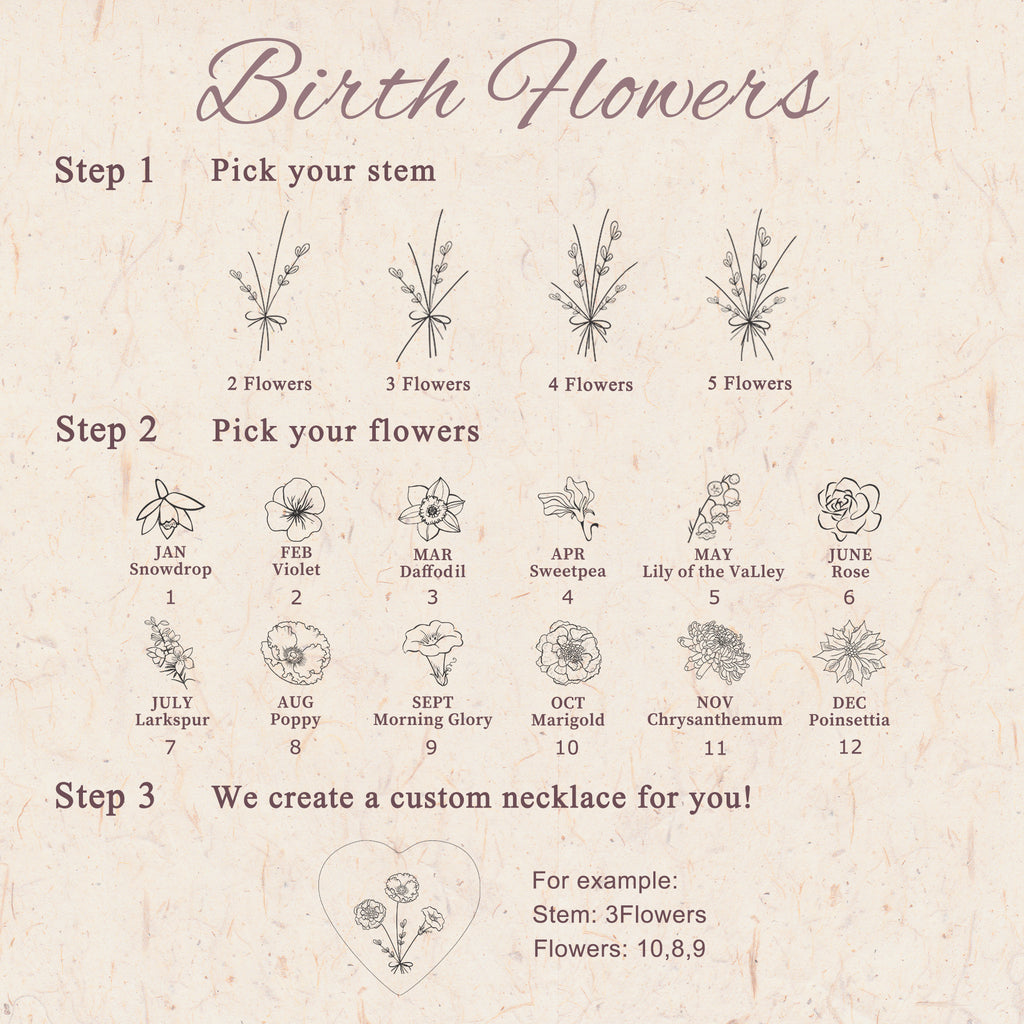 Build Your Own Bouquet Locket Necklace