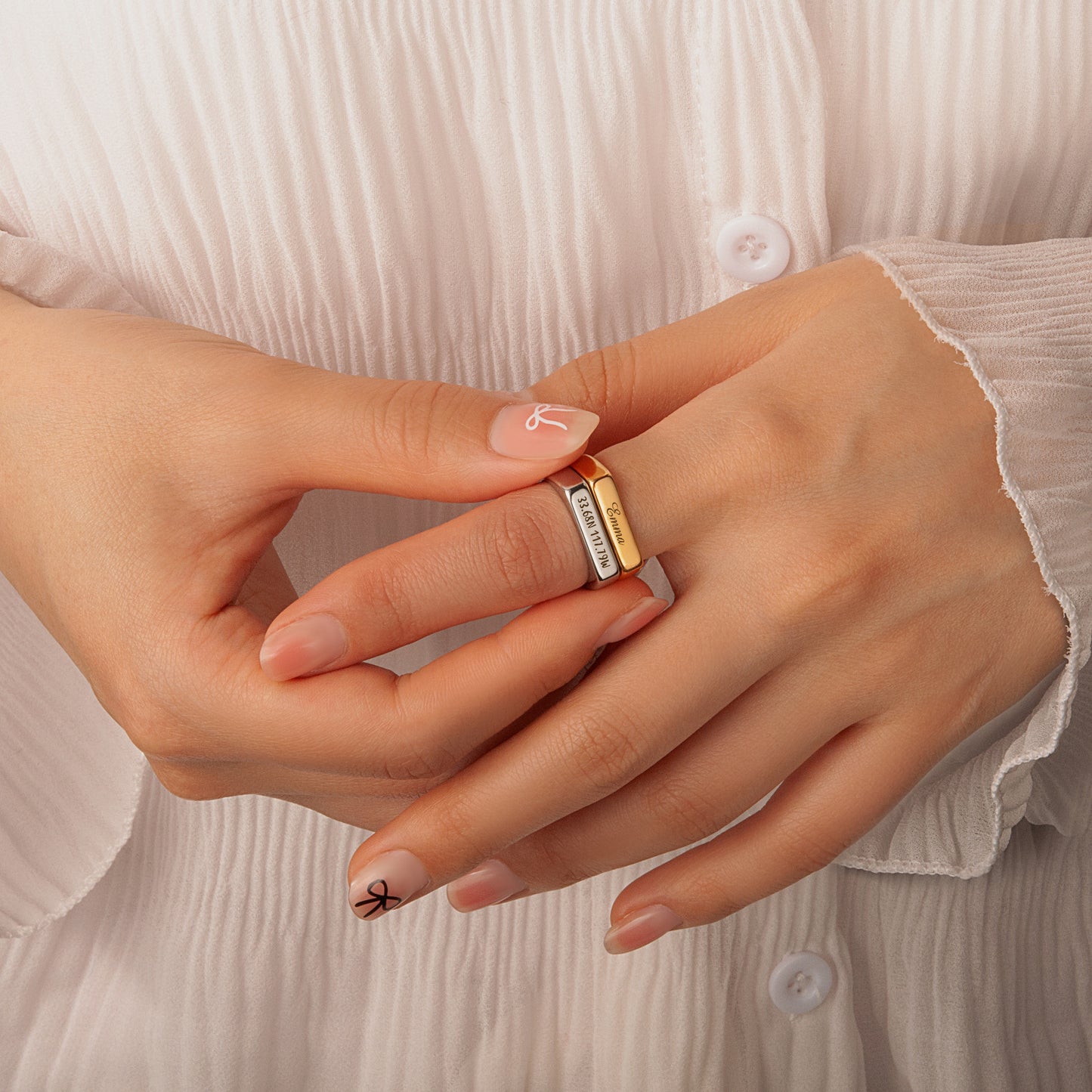 Personalized Bar Ring