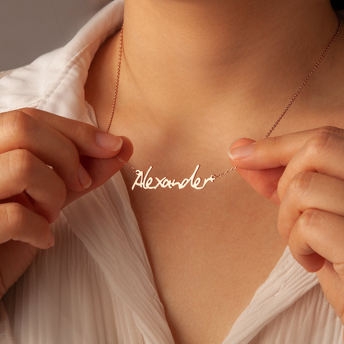 Personalized Signature Name Necklace