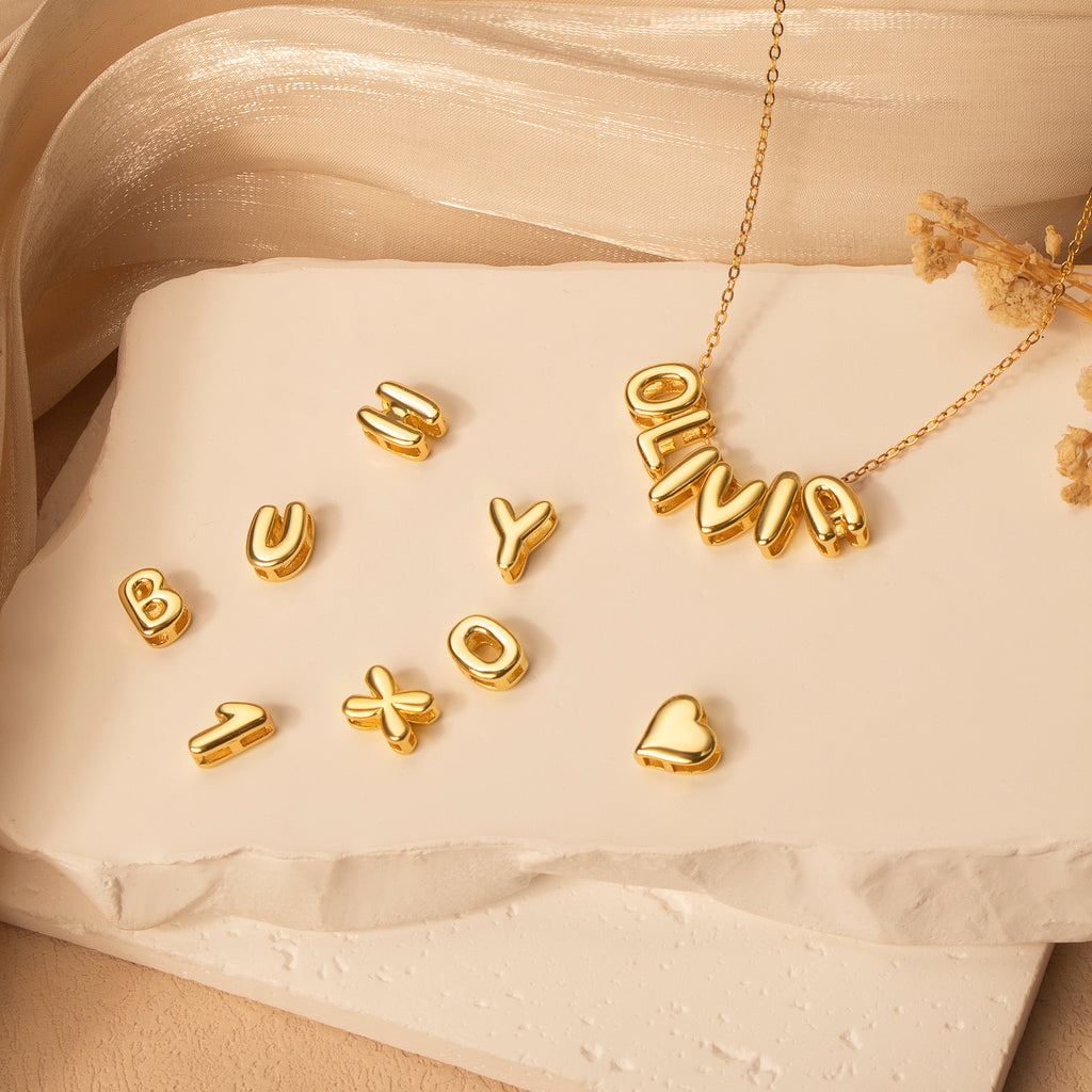 Personalized Letter Bead Name Necklace