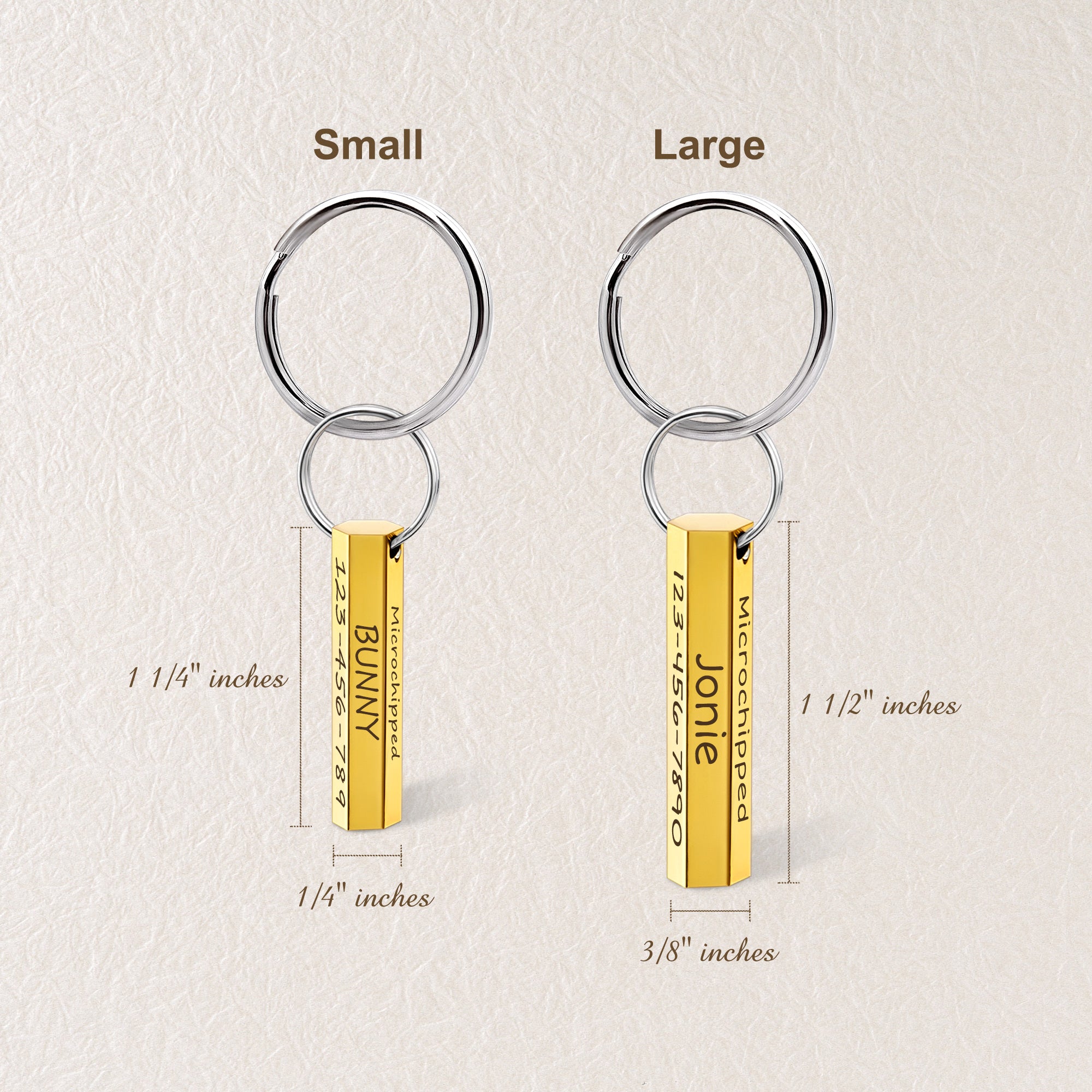 6-Sided Engraving Hexagon Pet Tag