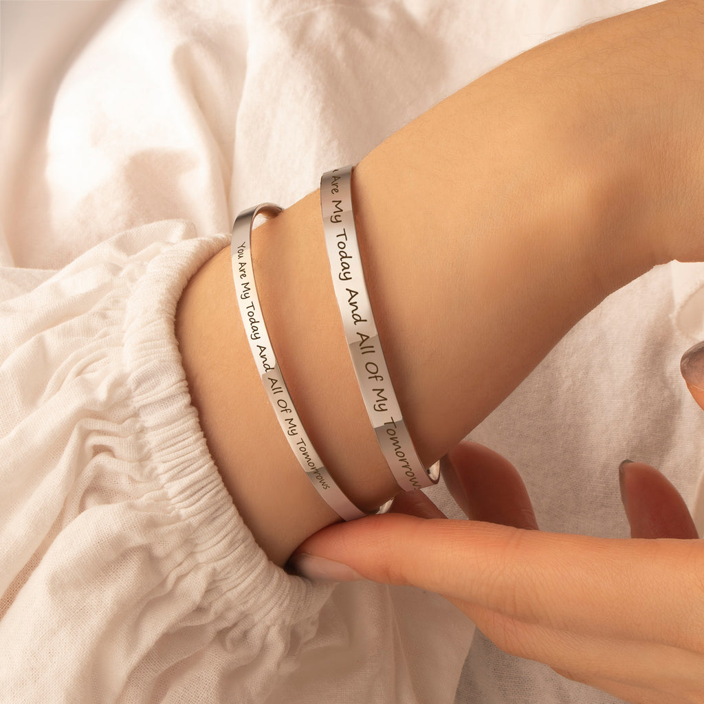 Custom Matching Cuff Bangle Set