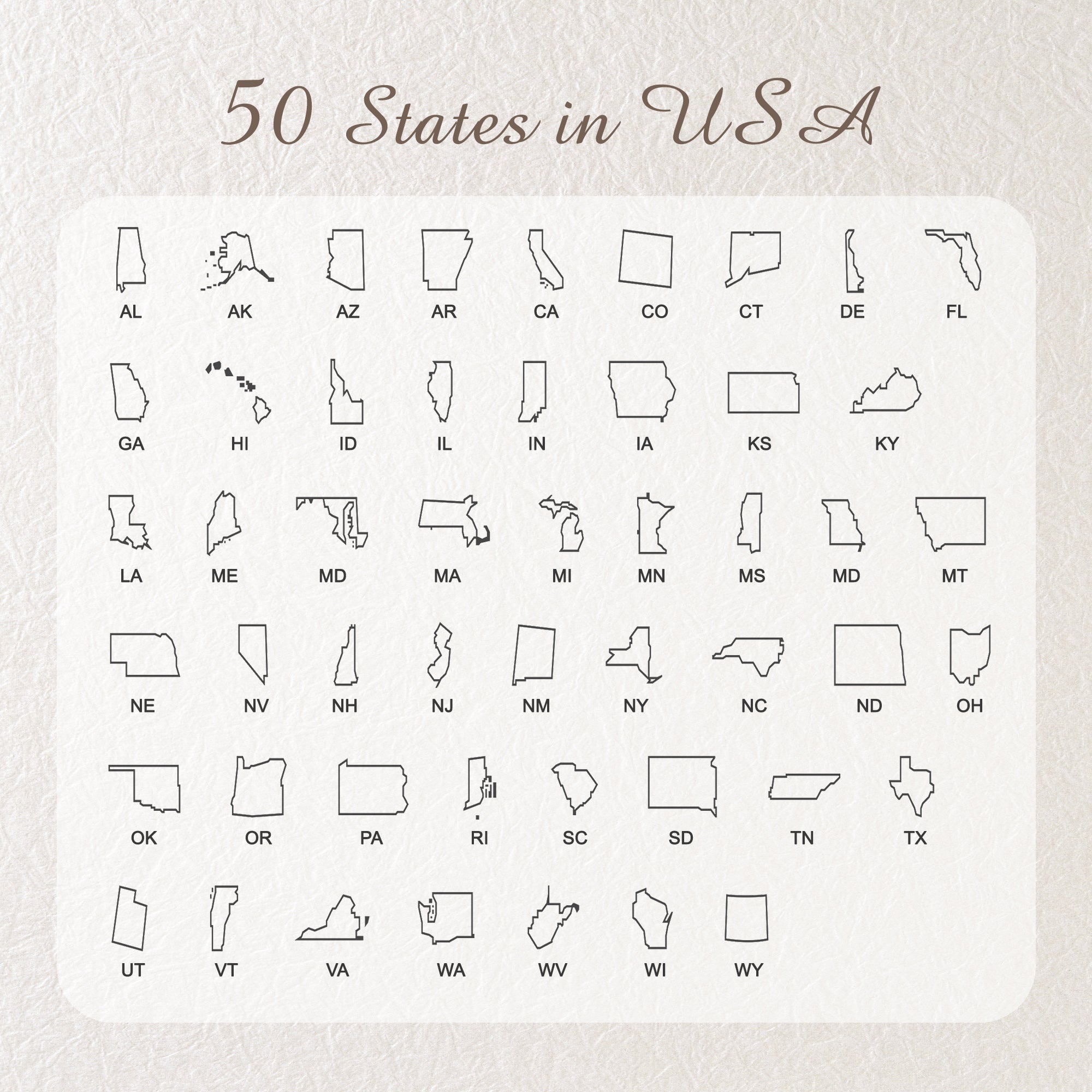 Long Distance State Charm Bracelet