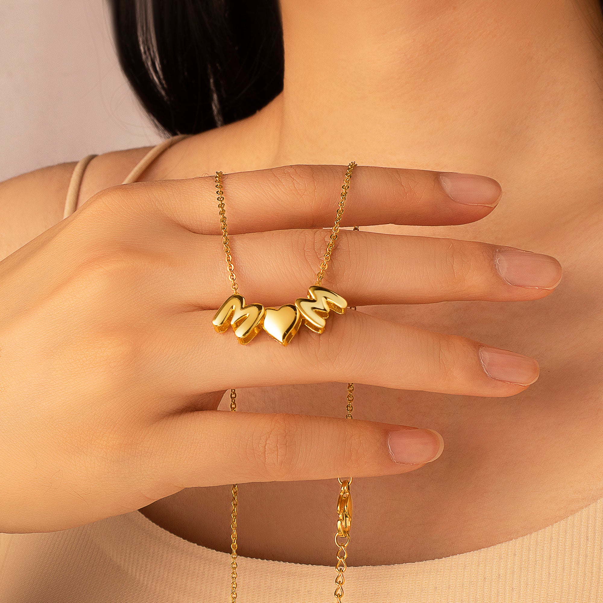 Personalized Letter Bead Name Necklace