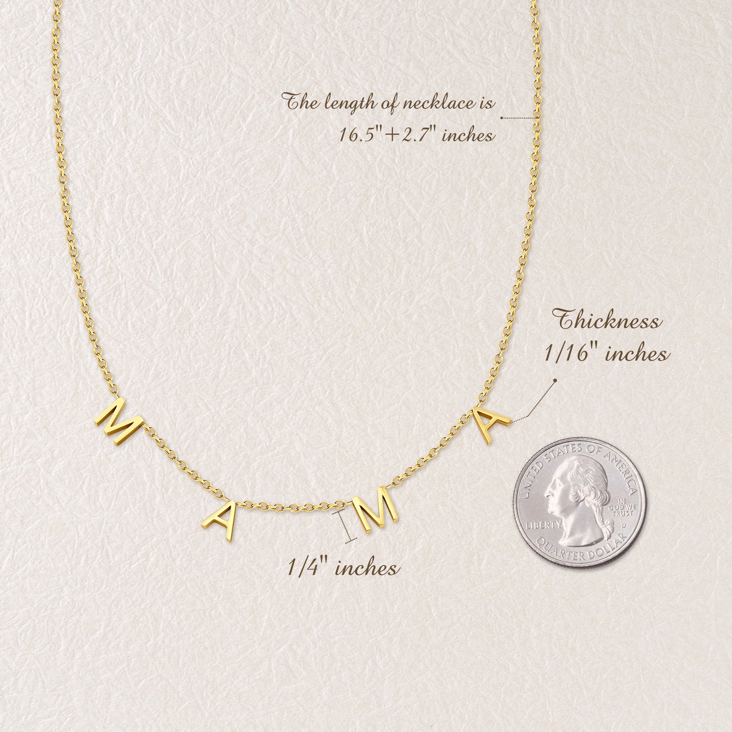 "To my Beautiful Mom" Mama Necklace Gift Set