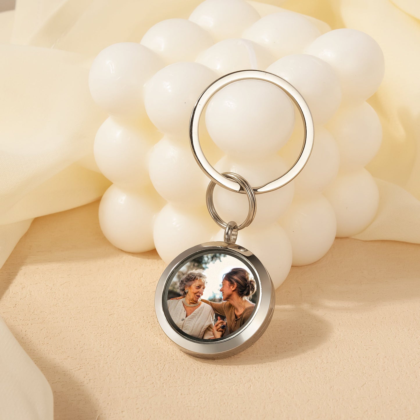 Pet Memorial Photo Locket Key Chain