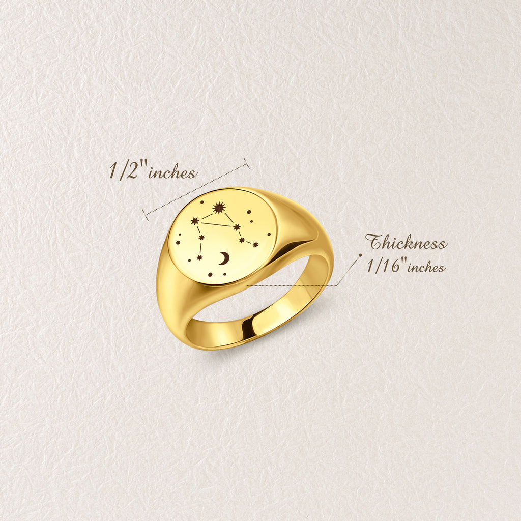 Constellation Star Signet Ring