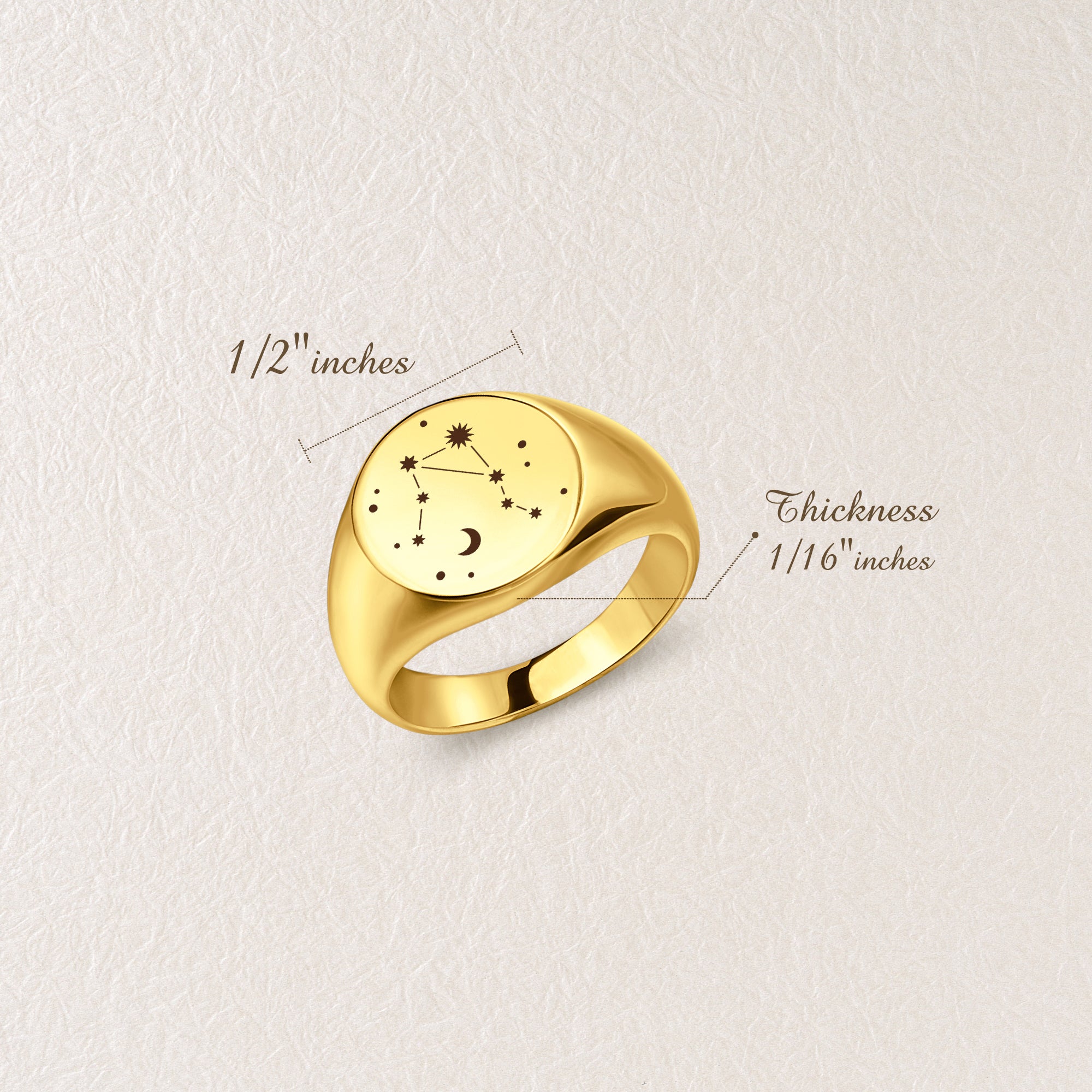 Constellation Star Signet Ring