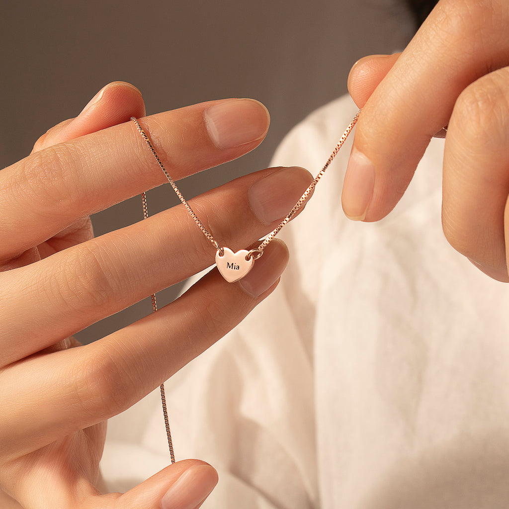 Personalized Heart Necklace