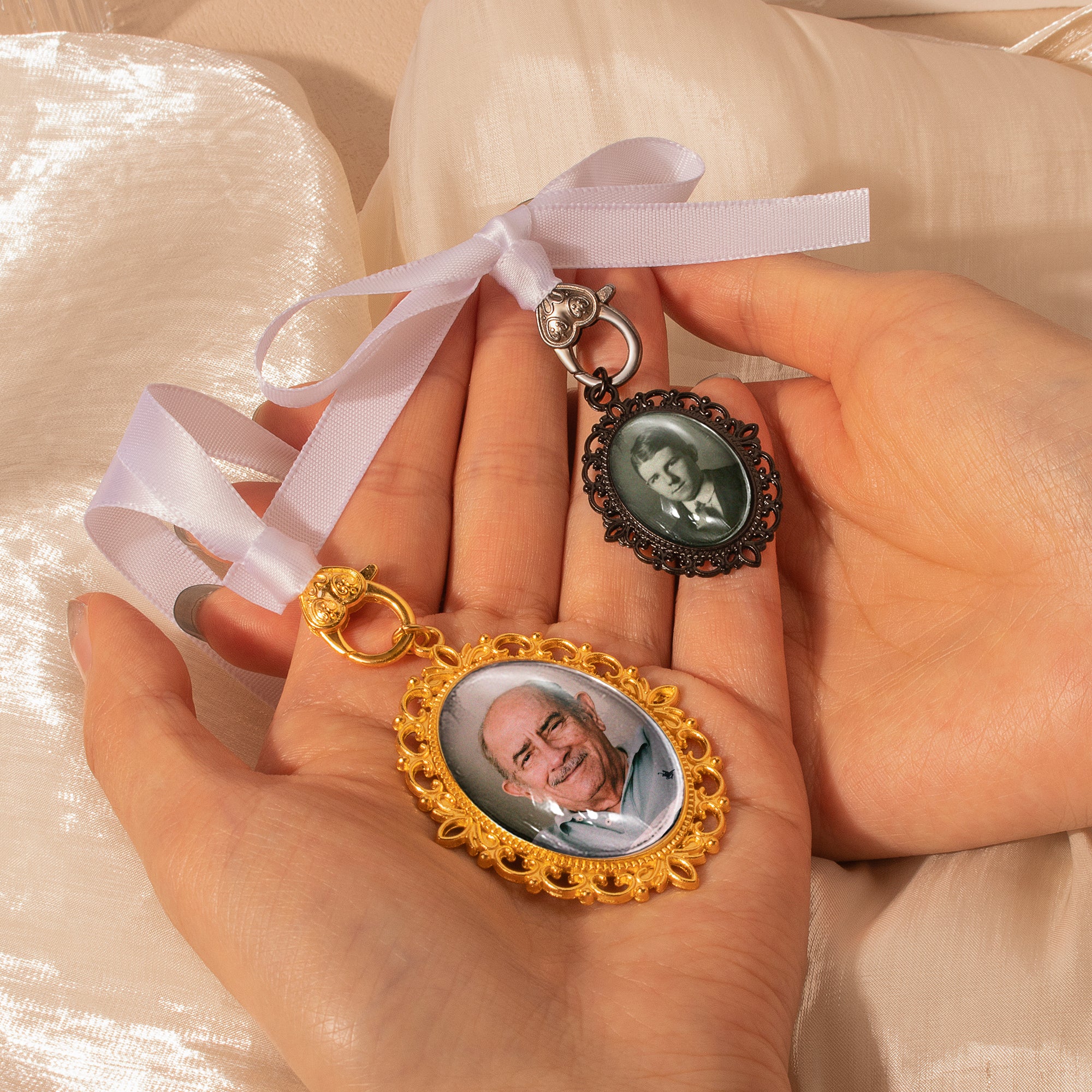 Oval Graduation Resin and Ribbon Brooch