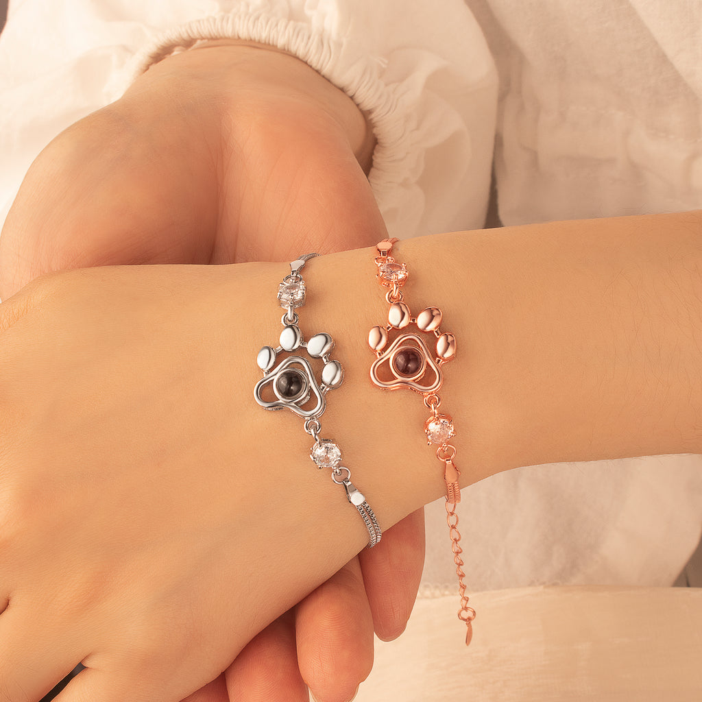 Paw Print Photo Photo Projection Bracelet