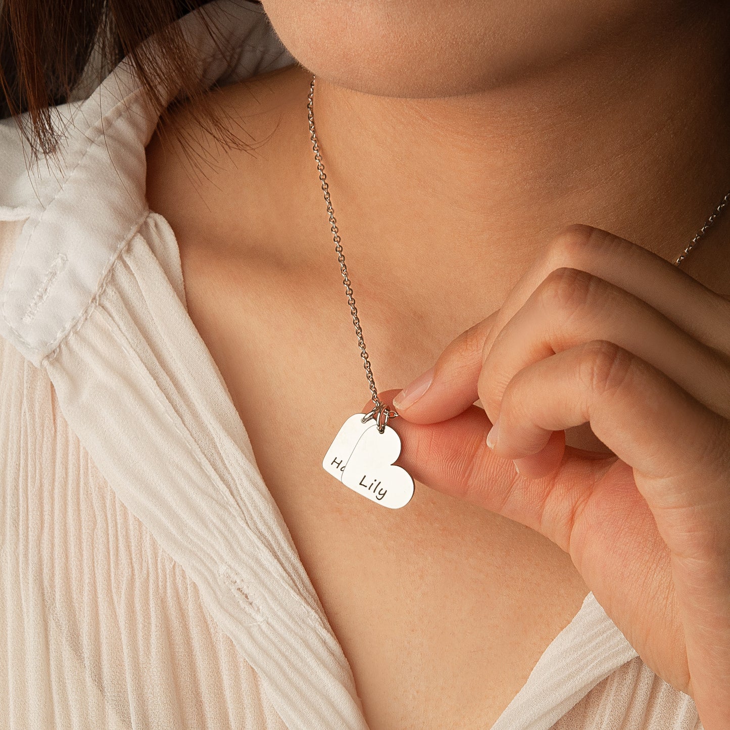 Personalized Mini Heart Necklace