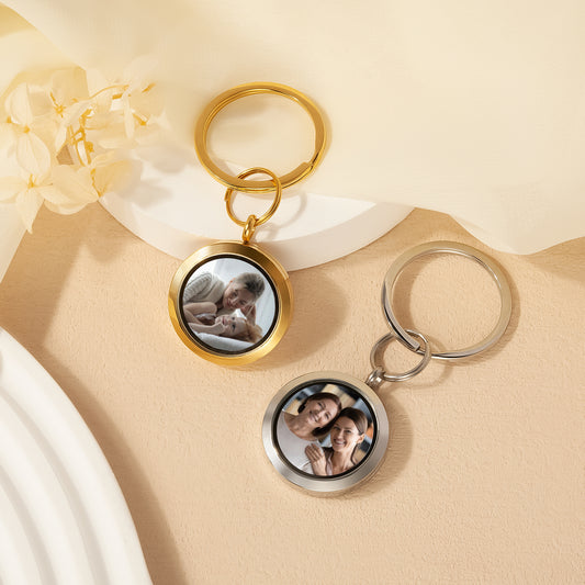 Photo Locket Key Chain