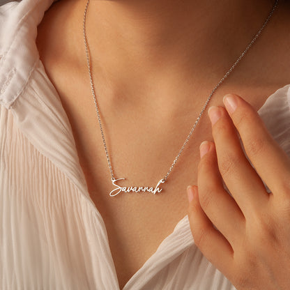 Personalized Signature Name Necklace