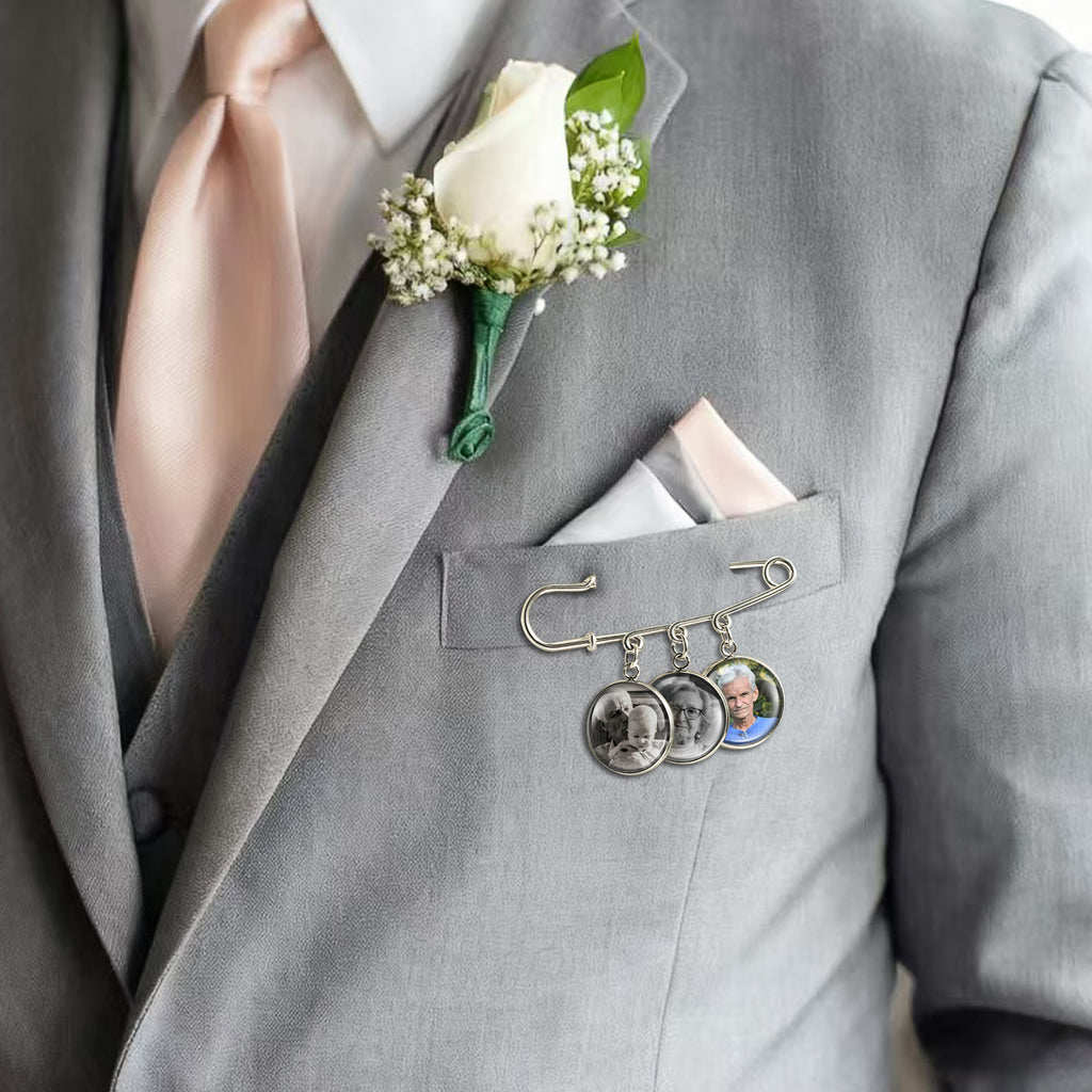 Photo Wedding Brooch