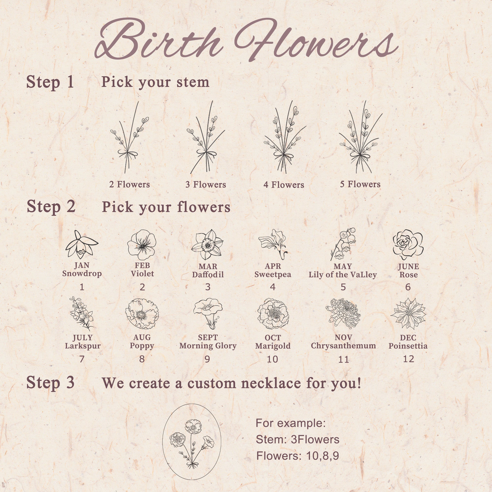 Oval Build Your Own Bouquet Photo Locket Necklace