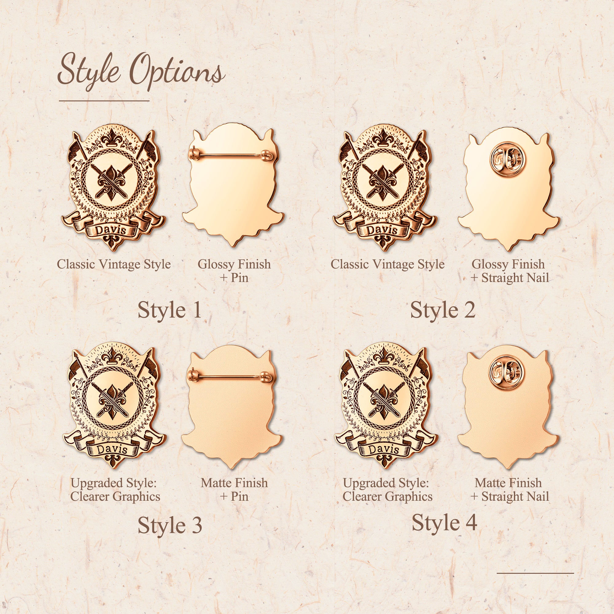 Brooch Logo Emblem Pin