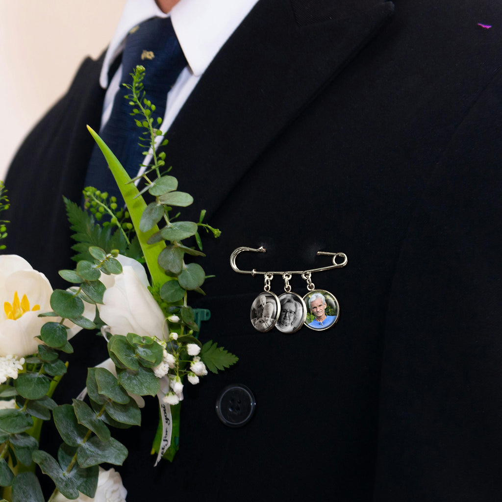 Photo Wedding Brooch