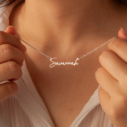 Personalized Signature Name Necklace