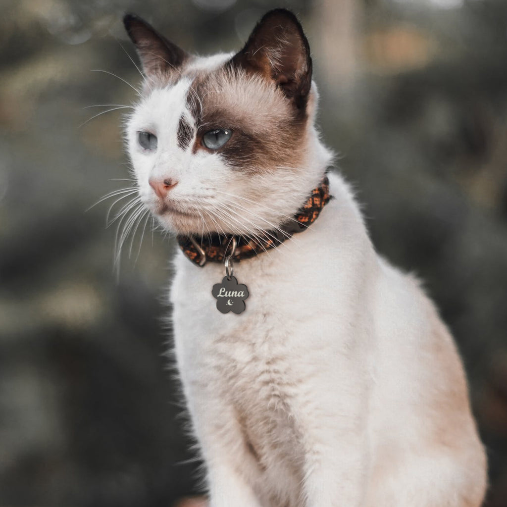 Custom Cherry Blossom Pet ID Dog Tag